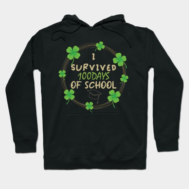 I Survived 100 Days Of School, Celebrate 100 Days Hoodie by Designer Ael